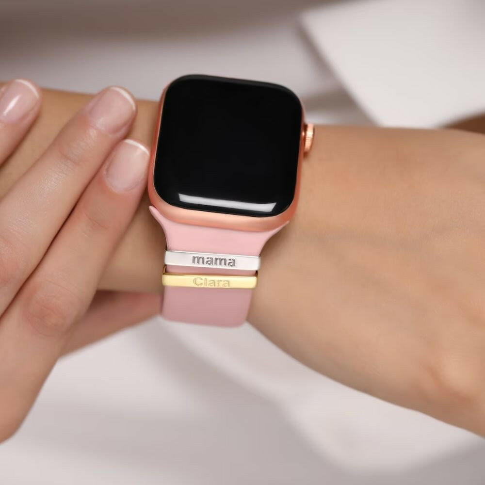 Custom Watch Band Name Charm Apple Watch Charms.