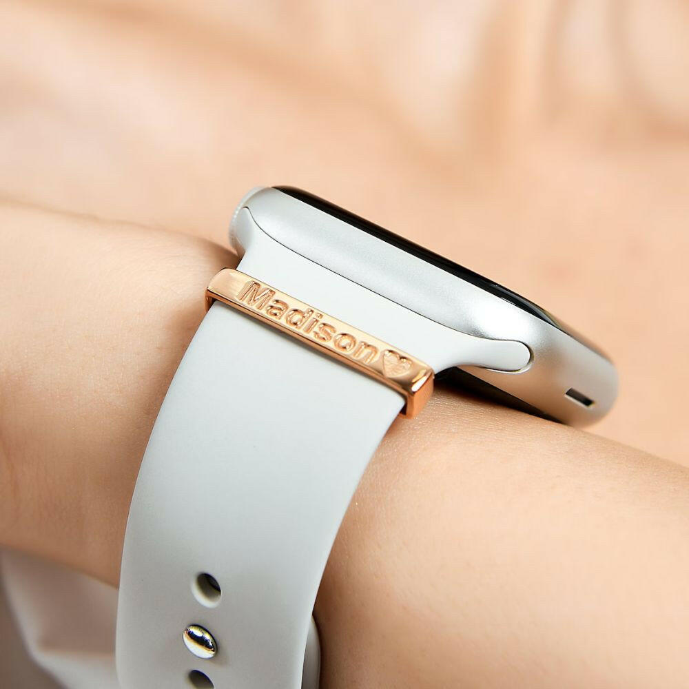 Custom Watch Band Name Charm Apple Watch Charms.