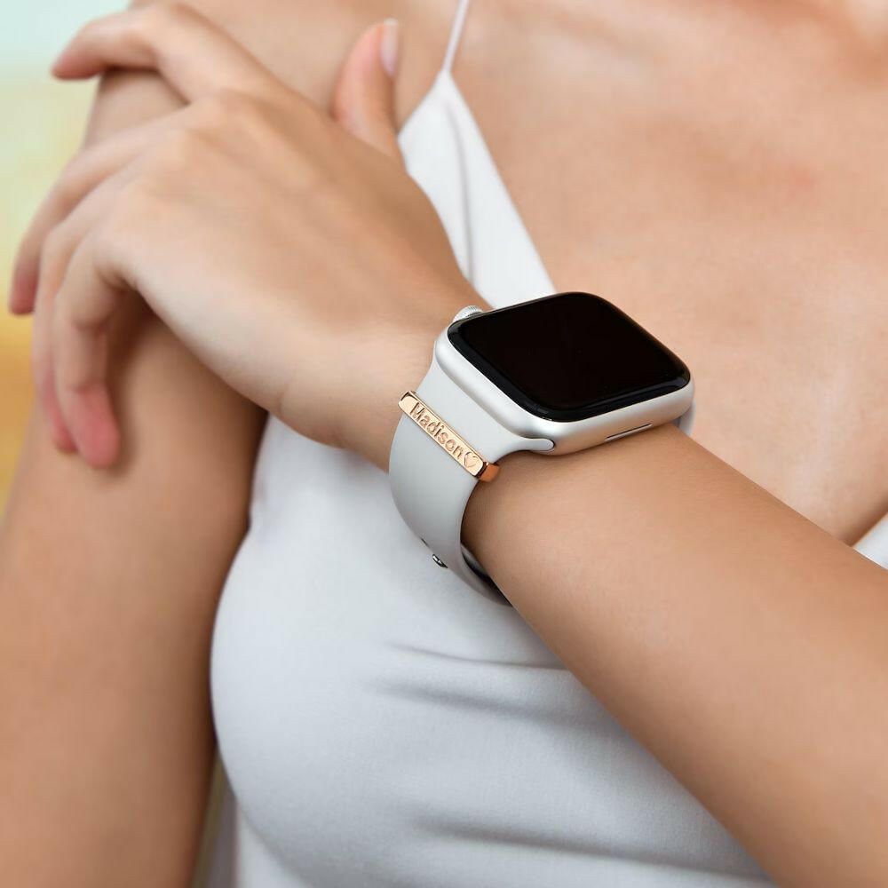 Custom Watch Band Name Charm Apple Watch Charms.