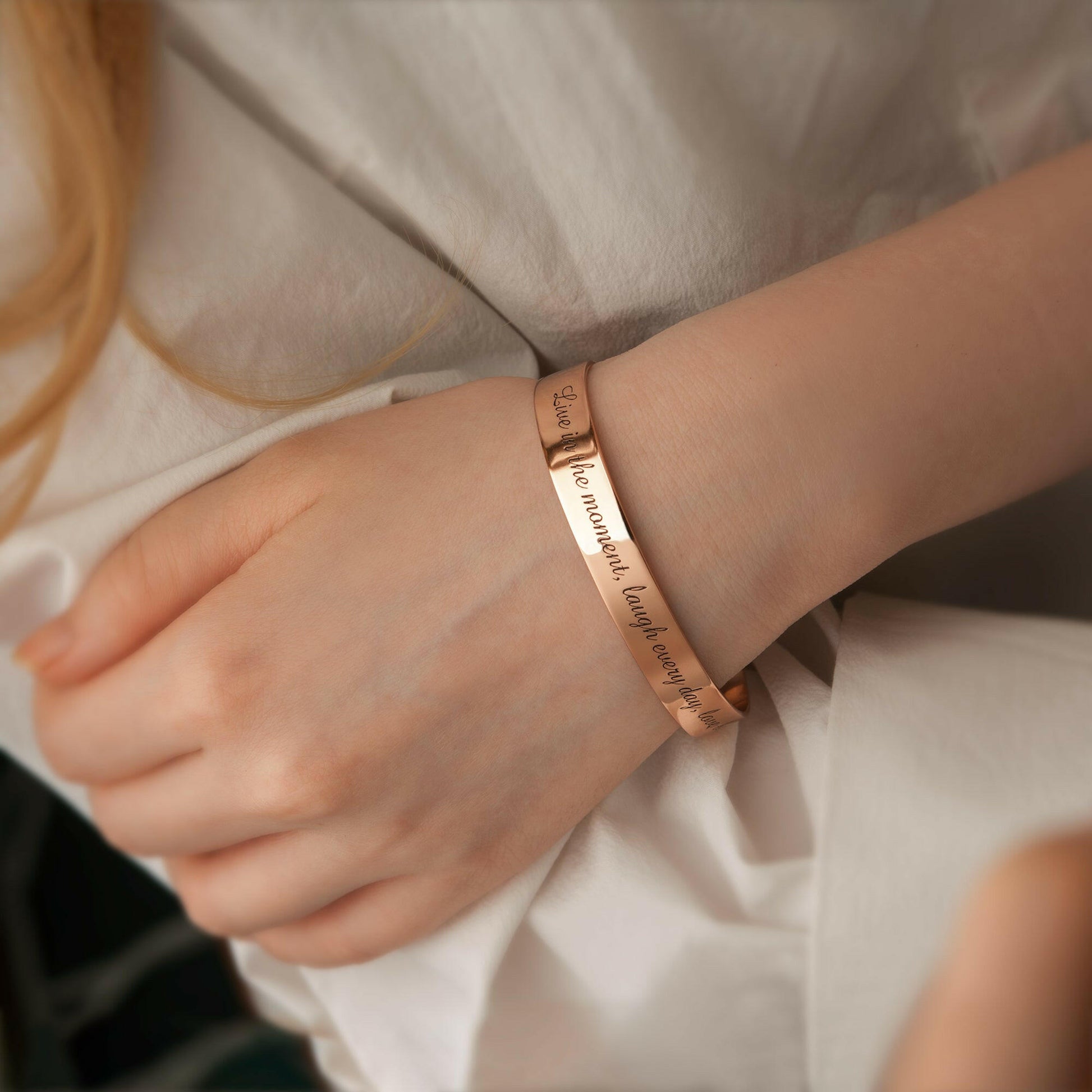 Custom Women's Cuff Bangle Name Bracelet Bracelet.
