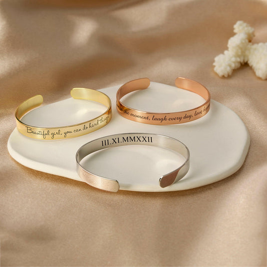 Custom Women's Cuff Bangle Name Bracelet Bracelet.
