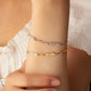 Custom Women's Paper Clip Chain Bracelet Bracelet.