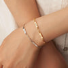 Custom Women's Paper Clip Chain Bracelet Bracelet.