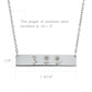 Customized Birthday Gifts Love Jewelry Mom Sister Friends Family Couple Long Distance Necklace.