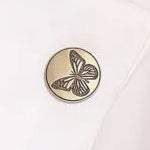 Dainty Butterfly Brass Cufflink Pair