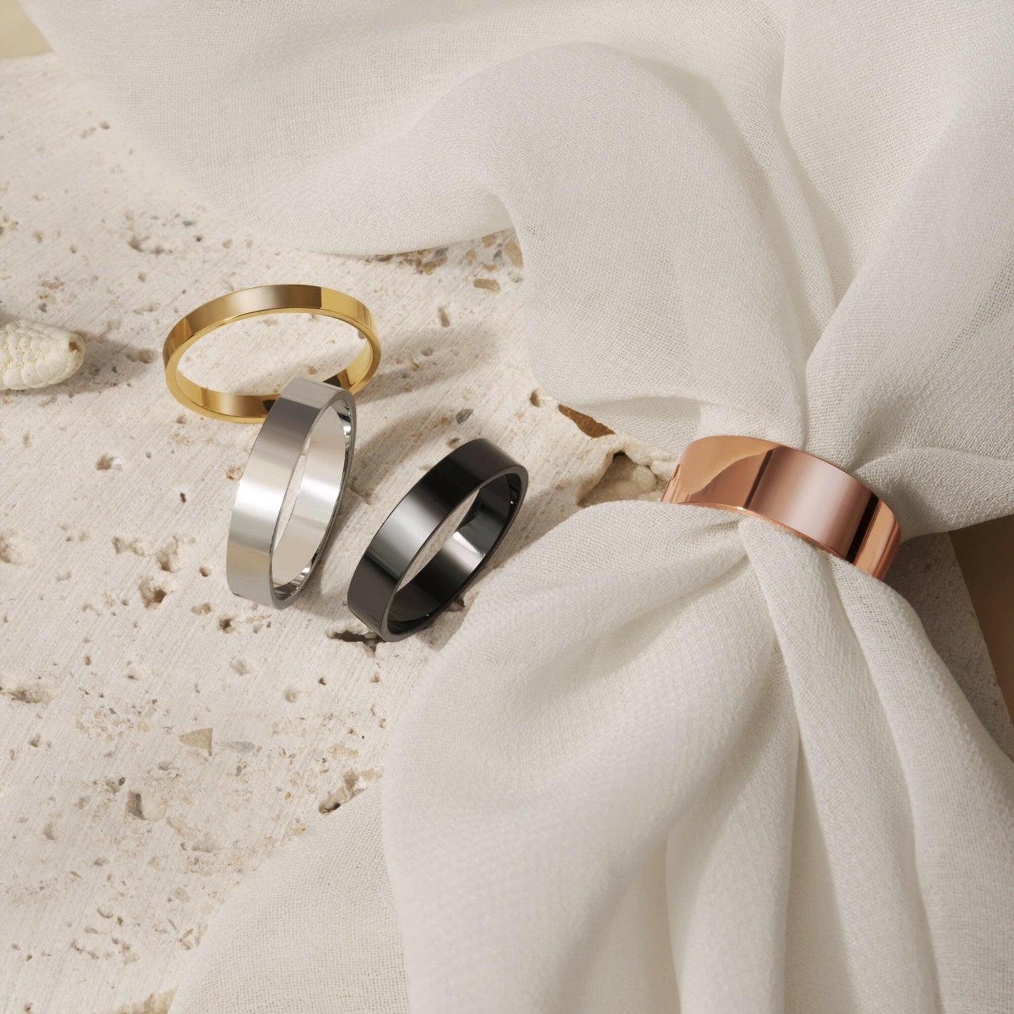 Dainty Simple Silver Ring Rings Ring.