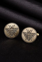 Silver Honey Bee Cufflinks