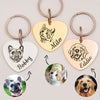 Heart Shaped Pet Portrait Dog ID Pet Tag Pet tag.