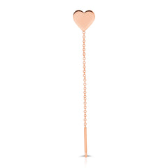 14K Gold Charm Threader Earring