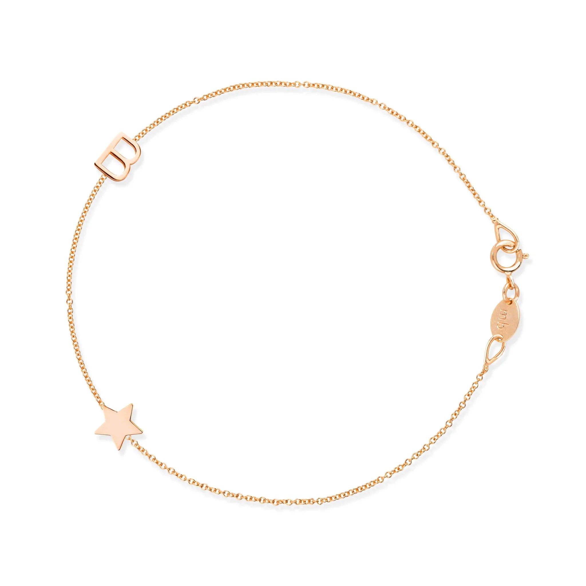 Custom Gold Bracelet - 2 Letters