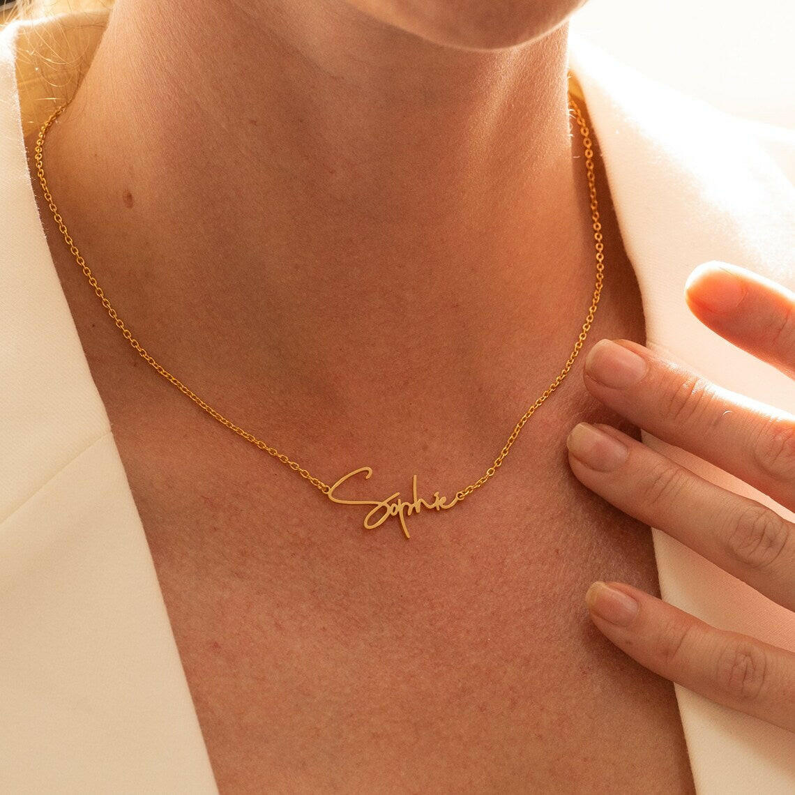 Personalized Sterling Silver Name Necklace Necklace.
