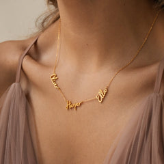 Nella Multiple Name Necklace