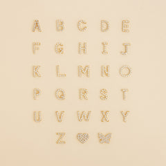 Pave Initial Heart Necklace