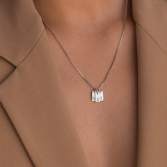 Mini Initial Tag Necklace