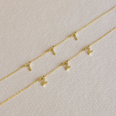 Alice Spaced Number Necklace