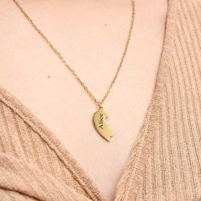 Personalized Bff Necklace Necklace.