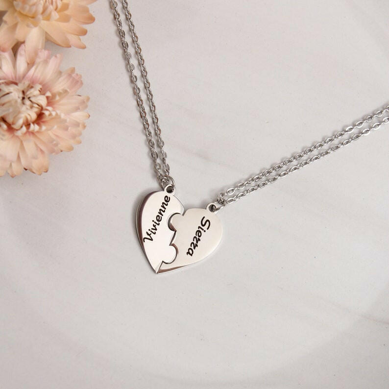 Personalized Bff Necklace Necklace.