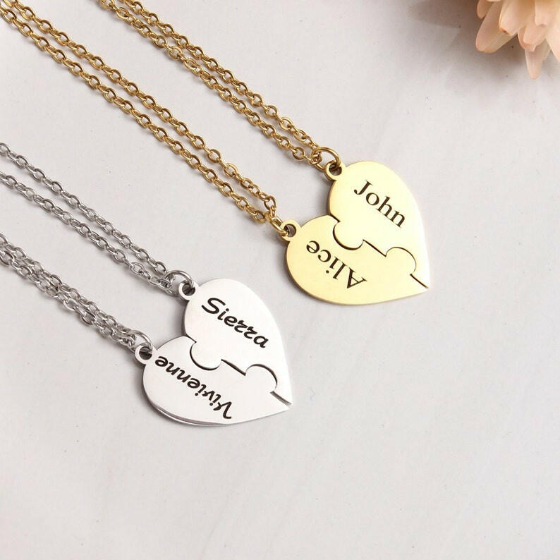 Personalized Bff Necklace Necklace.