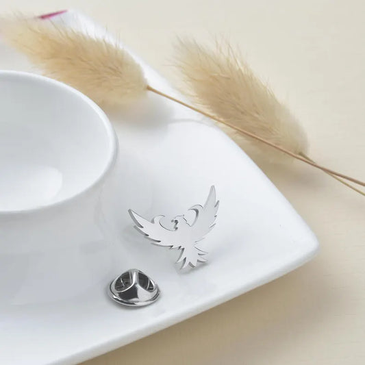 Stylish Classic Phoenix Bird Brooch for Blazers