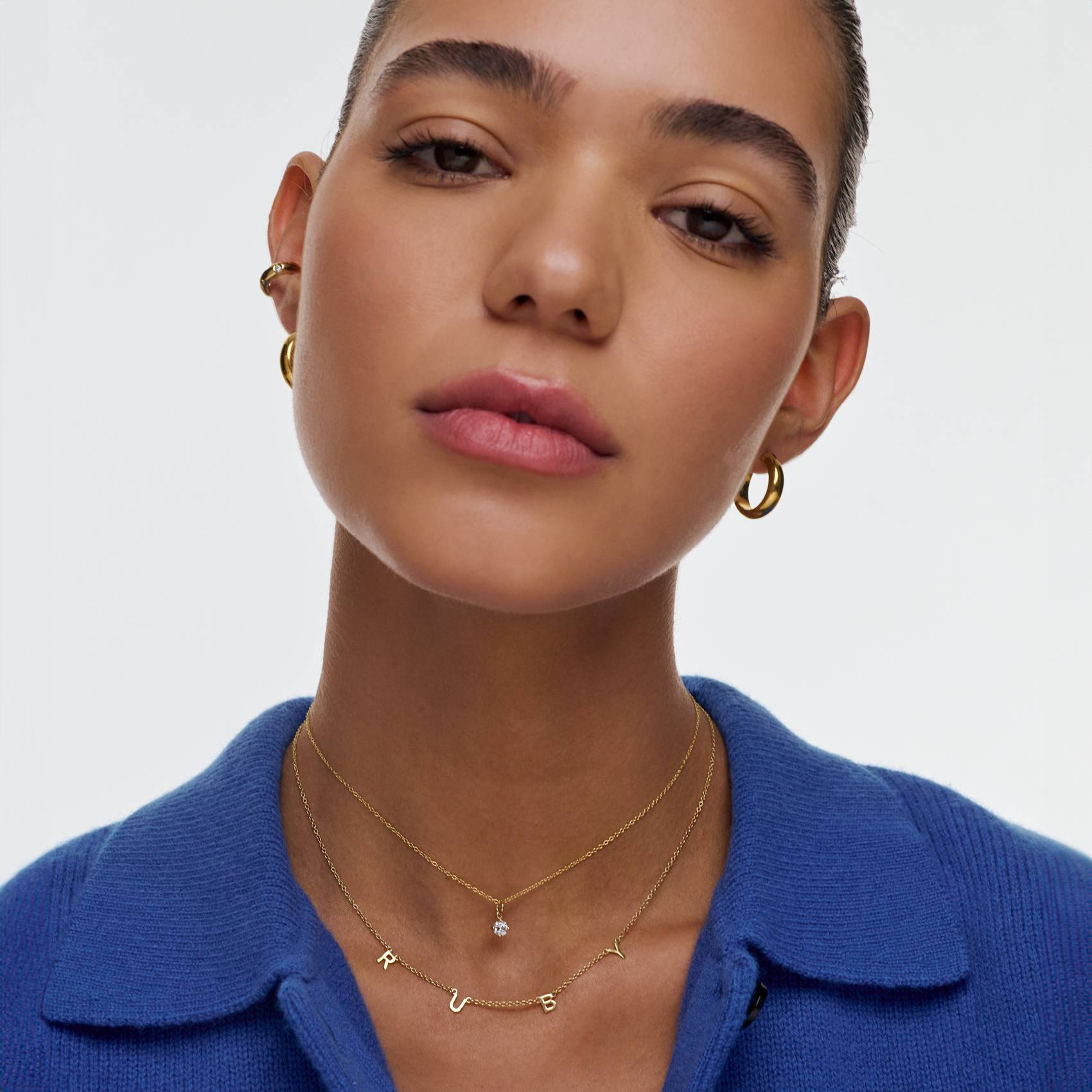 Inez Initial Name Necklace