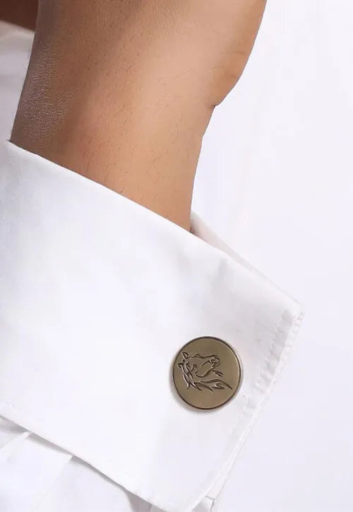 Silver Horse Antique Cufflinks