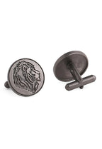 Lions Mane Brass Cufflink Pair