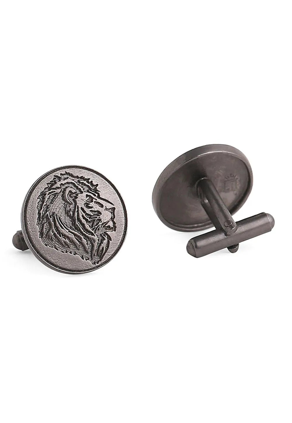 Lions Mane Brass Cufflink Pair
