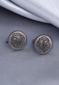 Lions Mane Brass Cufflink Pair