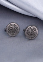 Lions Mane Brass Cufflink Pair