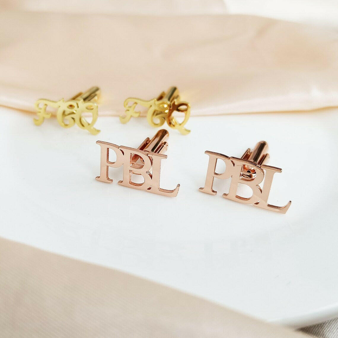 Personalised Initial Letter Name Cufflinks cufflink.