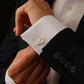 Personalised Monogram Cufflinks for Groom cufflink.