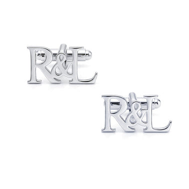 Personalized Initial Groom Wedding Cufflinks For Men And Boys