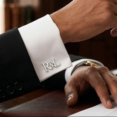 Personalized Initial Groom Wedding Cufflinks For Men And Boys