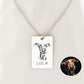 Personalize Photo Dog Tag Necklace for Men Necklace.