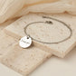 Personalized Actual Fingerprint Charm Bracelet Bracelet.