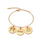 Personalized Actual Fingerprint Charm Bracelet Bracelet.