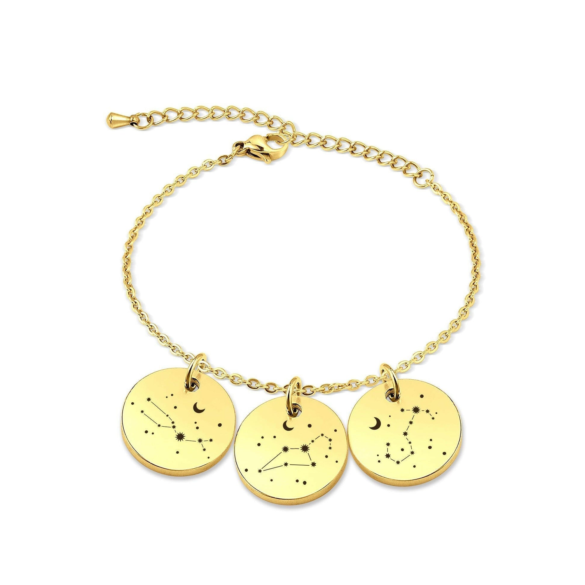 Personalized Constellation Charm Bracelet Bracelet.