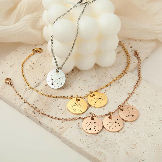 Personalized Constellation Charm Bracelet Bracelet.