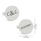 Personalized Date And Initial Cufflink For Men cufflink.