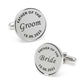 Personalized Dates Quotes Cufflink For Men cufflink.