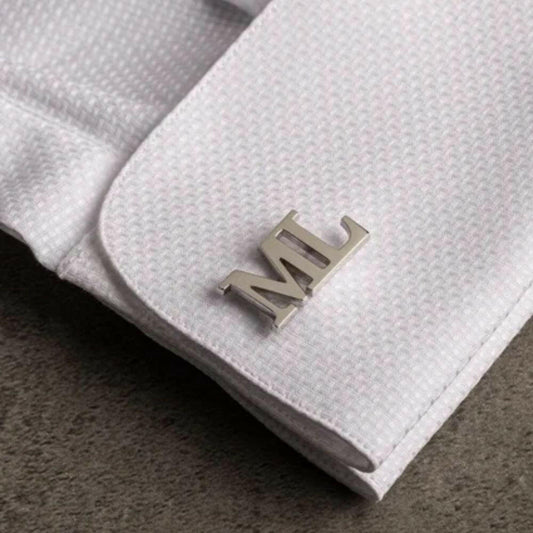 Personalized Double Letter Name Cufflinks cufflink.