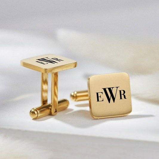 Personalized Engraving Square Cufflinks cufflink.
