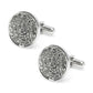 Personalized Fingerprint Round Shaped Cufflink cufflink.