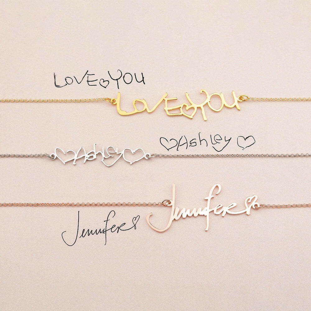 Personalized Handwriting Necklace Necklace.