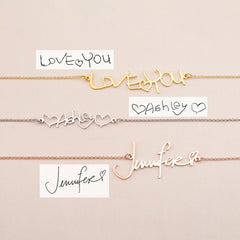 Personalized Handwriting Necklace Necklace.