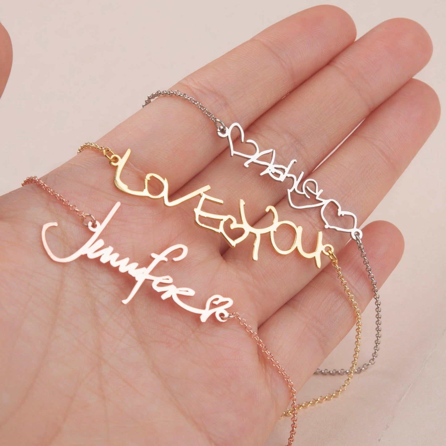 Personalized Handwriting Necklace Necklace.