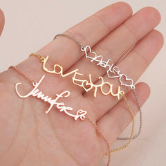 Personalized Handwriting Necklace Necklace.