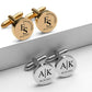 Personalized Initial Engraved Cufflink cufflink.