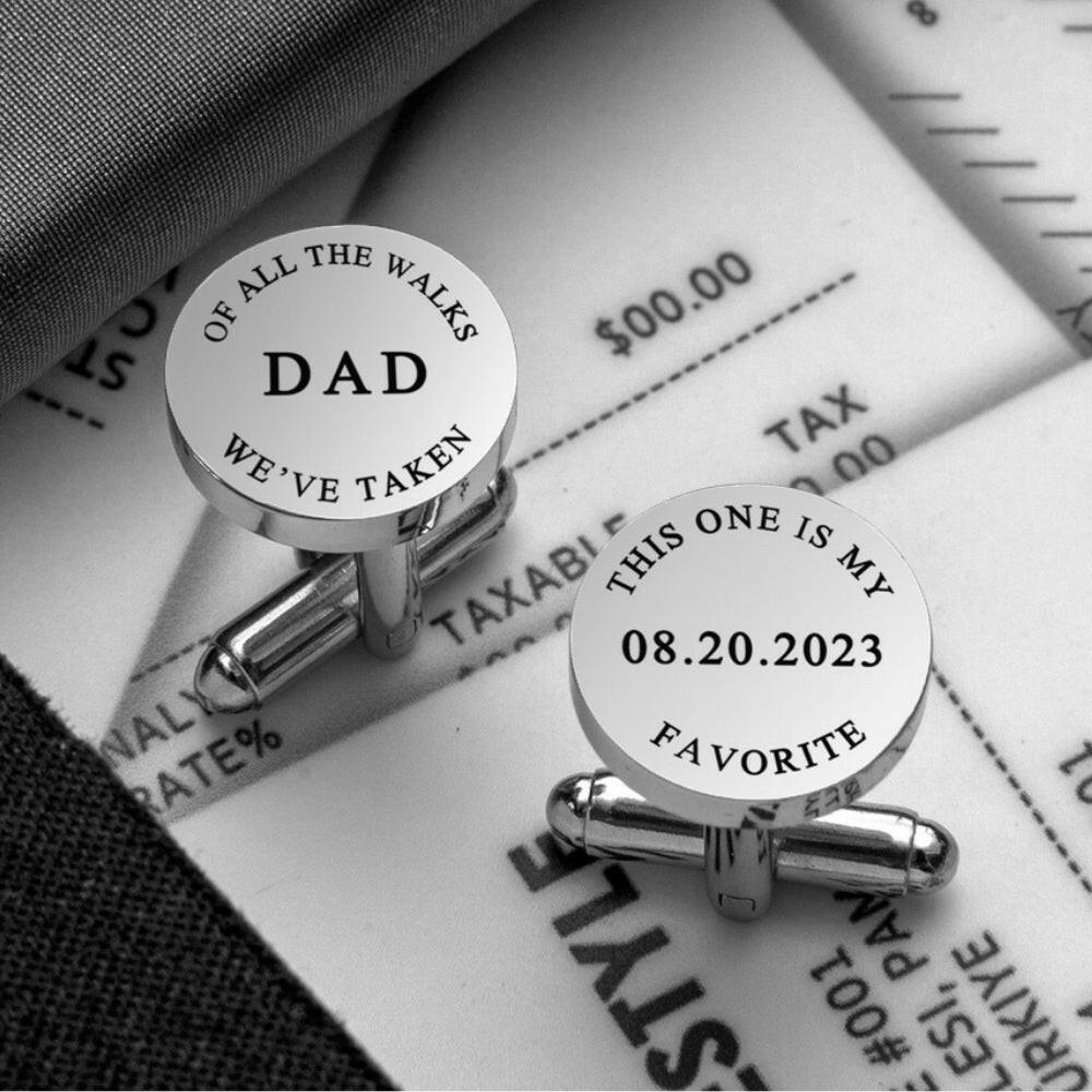 Personalized Initial Engraved Cufflink cufflink.