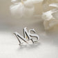 Personalized Initial Letters Brooch, Bride - Groomsmen Brooch.
